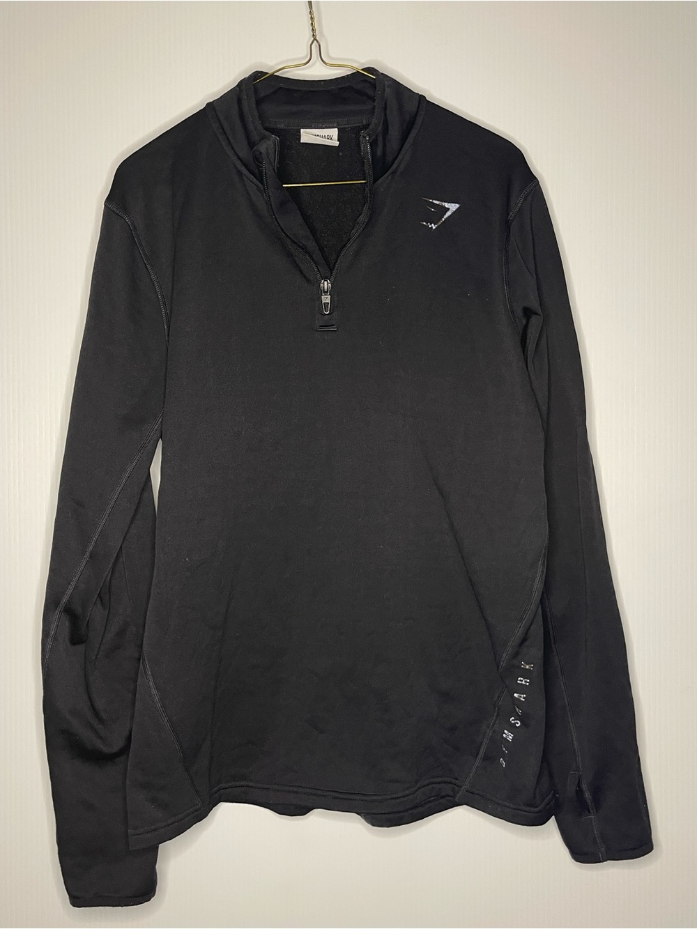 Gymshark Black Men's Quarter-Zip Training Top